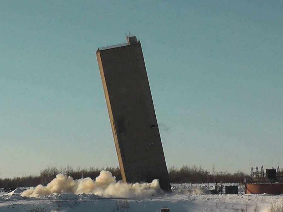 Mine Headframe Demolition